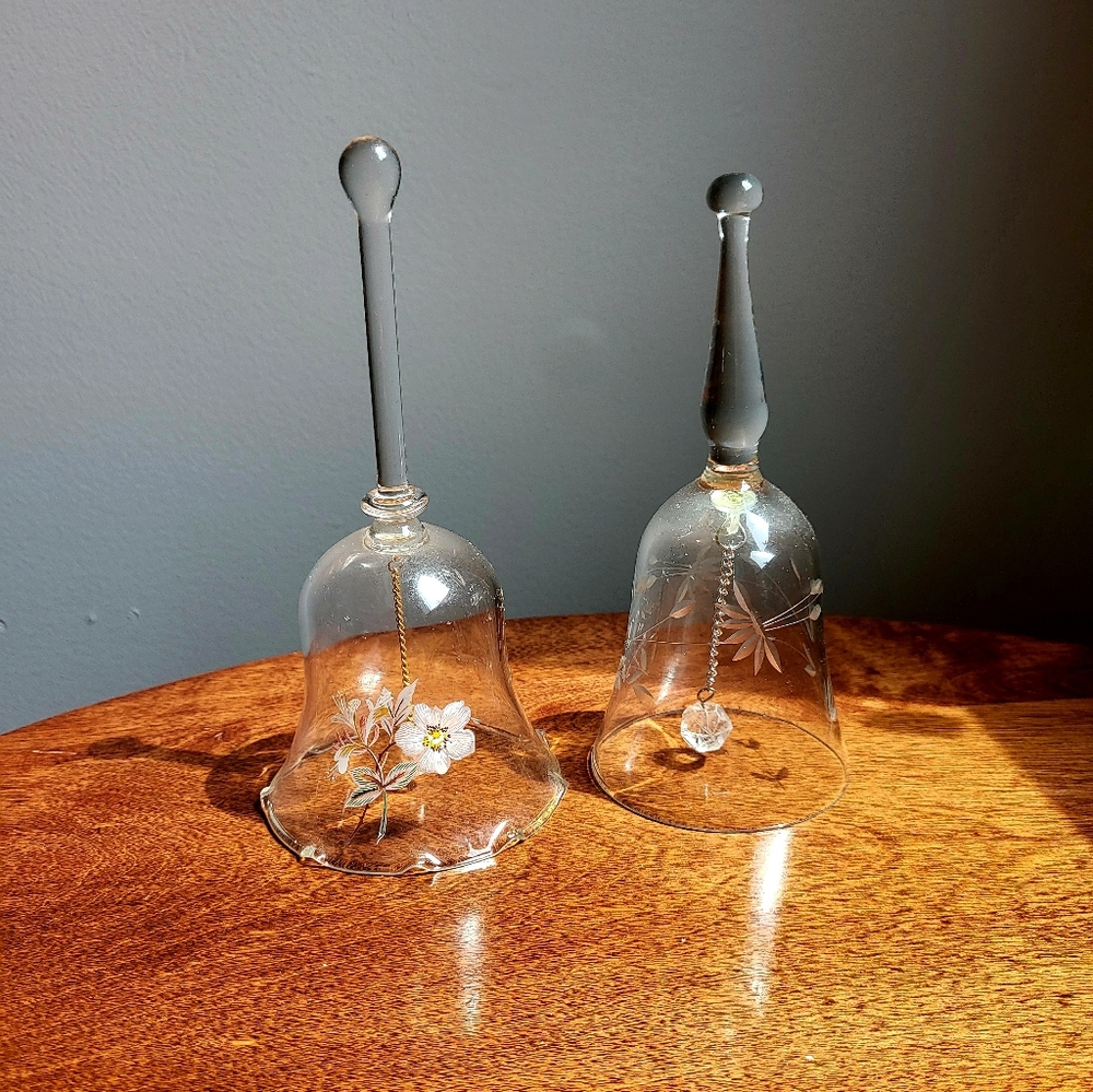 Glass wedding bells
